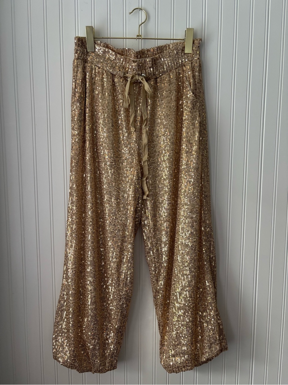 Gold Sequin Pants